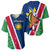 Namibia Flag Baseball Jersey Detailed Design with Traditional Patterns