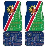 Namibia Flag Car Mats Detailed Design with Traditional Patterns