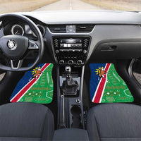 Namibia Flag Car Mats Detailed Design with Traditional Patterns