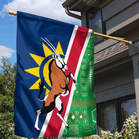 Namibia Flag Garden Flag Detailed Design with Traditional Patterns