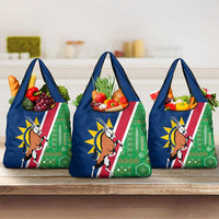 Namibia Flag Grocery Bag Detailed Design with Traditional Patterns