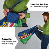 Namibia Flag Grocery Bag Detailed Design with Traditional Patterns