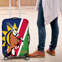 Namibia Flag Luggage Cover Detailed Design with Traditional Patterns