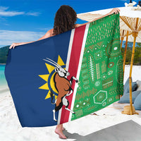 Namibia Flag Sarong Detailed Design with Traditional Patterns