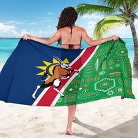 Namibia Flag Sarong Detailed Design with Traditional Patterns