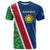 Namibia Flag T Shirt Detailed Design with Traditional Patterns