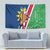 Namibia Flag Tapestry Detailed Design with Traditional Patterns