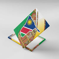 Namibia Map Canvas Wall Art National Emblem & Cultural Motif Design