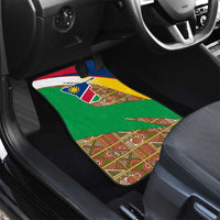 Namibia Map Car Mats National Emblem & Cultural Motif Design