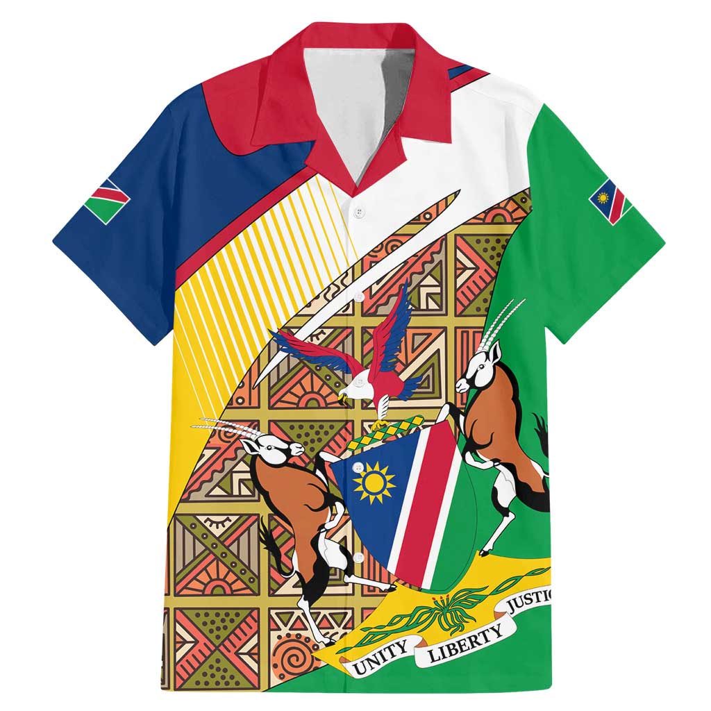 Namibia Map Family Matching Mermaid Dress and Hawaiian Shirt National Emblem & Cultural Motif Design