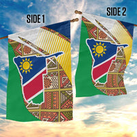 Namibia Map Garden Flag National Emblem & Cultural Motif Design