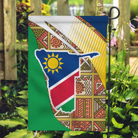 Namibia Map Garden Flag National Emblem & Cultural Motif Design