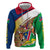 Namibia Map Hoodie National Emblem & Cultural Motif Design