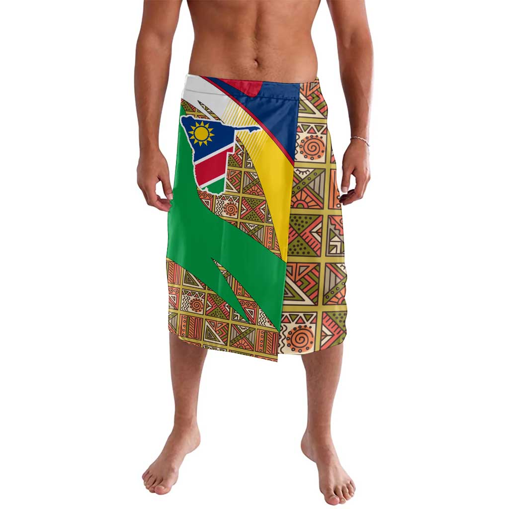 Namibia Map Lavalava National Emblem & Cultural Motif Design
