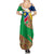 Namibia Map Summer Maxi Dress National Emblem & Cultural Motif Design
