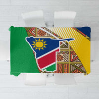 Namibia Map Tablecloth National Emblem & Cultural Motif Design