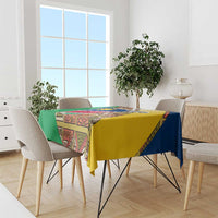 Namibia Map Tablecloth National Emblem & Cultural Motif Design