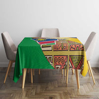 Namibia Map Tablecloth National Emblem & Cultural Motif Design
