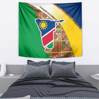 Namibia Map Tapestry National Emblem & Cultural Motif Design