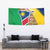 Namibia Map Tapestry National Emblem & Cultural Motif Design