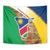 Namibia Map Tapestry National Emblem & Cultural Motif Design