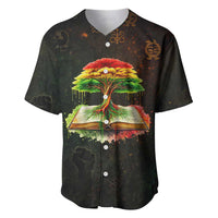 Black History Tree of Knowledge Baseball Jersey Pan-African Afrocentric Drip Art Illustration