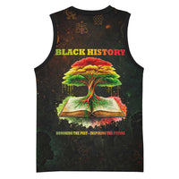 Black History Tree of Knowledge Basketball Jersey Pan-African Afrocentric Drip Art Illustration
