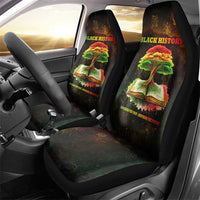 Black History Tree of Knowledge Car Seat Cover Pan-African Afrocentric Drip Art Illustration