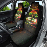 Black History Tree of Knowledge Car Seat Cover Pan-African Afrocentric Drip Art Illustration