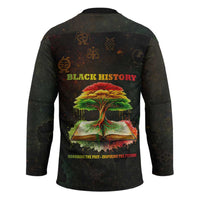 Black History Tree of Knowledge Hockey Jersey Pan-African Afrocentric Drip Art Illustration
