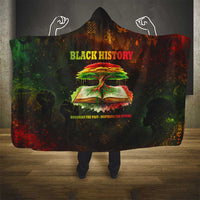 Black History Tree of Knowledge Hooded Blanket Pan-African Afrocentric Drip Art Illustration