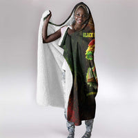 Black History Tree of Knowledge Hooded Blanket Pan-African Afrocentric Drip Art Illustration