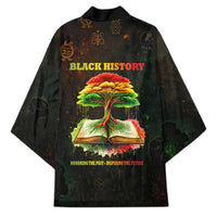 Black History Tree of Knowledge Kimono Pan-African Afrocentric Drip Art Illustration