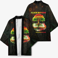 Black History Tree of Knowledge Kimono Pan-African Afrocentric Drip Art Illustration