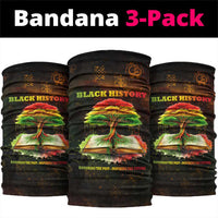 Black History Tree of Knowledge Neck Gaiter Pan-African Afrocentric Drip Art Illustration