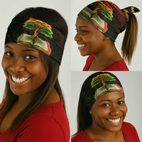 Black History Tree of Knowledge Neck Gaiter Pan-African Afrocentric Drip Art Illustration