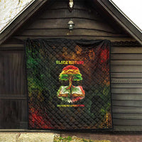 Black History Tree of Knowledge Quilt Pan-African Afrocentric Drip Art Illustration