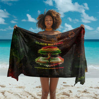 Black History Tree of Knowledge Sarong Pan-African Afrocentric Drip Art Illustration
