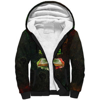 Black History Tree of Knowledge Sherpa Hoodie Pan-African Afrocentric Drip Art Illustration