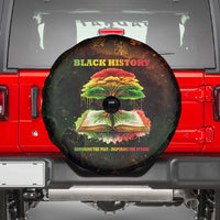 Black History Tree of Knowledge Spare Tire Cover Pan-African Afrocentric Drip Art Illustration