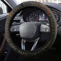 Black History Tree of Knowledge Steering Wheel Cover Pan-African Afrocentric Drip Art Illustration