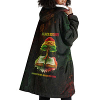 Black History Tree of Knowledge Wearable Blanket Hoodie Pan-African Afrocentric Drip Art Illustration