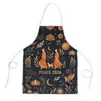 Peace 2026 Spiritual Harmony Apron Bohemian Celestial Mandala Illustration