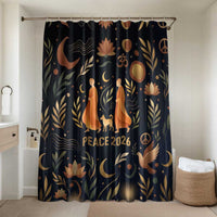 Peace 2026 Spiritual Harmony Bathroom Set Bohemian Celestial Mandala Illustration