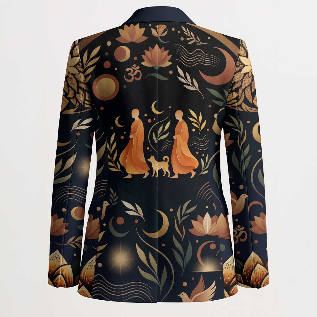 Peace 2026 Spiritual Harmony Blazer Bohemian Celestial Mandala Illustration
