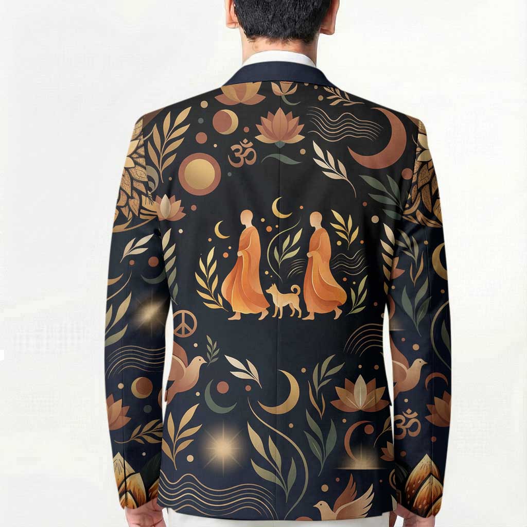 Peace 2026 Spiritual Harmony Blazer Bohemian Celestial Mandala Illustration