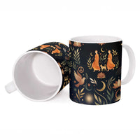 Peace 2026 Spiritual Harmony Ceramic Mug Bohemian Celestial Mandala Illustration