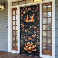 Peace 2026 Spiritual Harmony Door Cover Bohemian Celestial Mandala Illustration