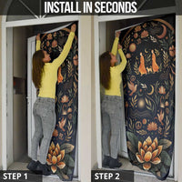 Peace 2026 Spiritual Harmony Door Cover Bohemian Celestial Mandala Illustration