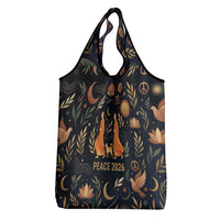 Peace 2026 Spiritual Harmony Grocery Bag Bohemian Celestial Mandala Illustration